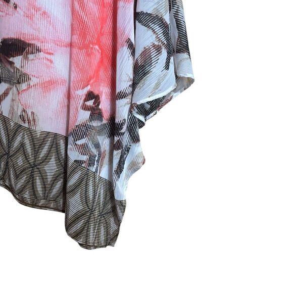 Chicos Travelers Tunic Top Medium 1 Multicolor Art To Wear Mix Print Blouse - Picture 5 of 9